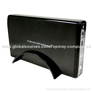 External HDD Enclosure with LED Indicator and USB2.0 Interface, Supports 3.5-inch SATA